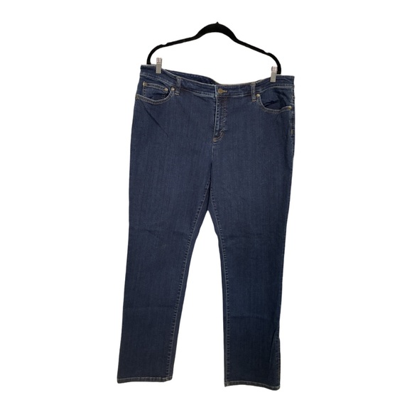 Ralph Lauren Denim - Ralph Lauren Indigo Straight Leg Jeans - Size 18W Preppy, Plus size, Western